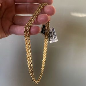 14k solid gold seamless rope chain 24in BRAND NEW